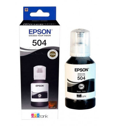 Botella Epson 504 Negro Original  L4150 - L4160 - L6161