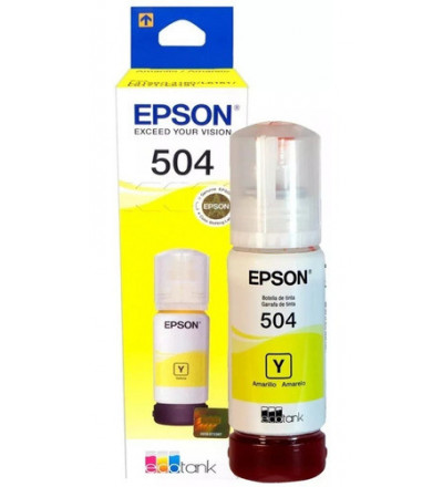 Botella Epson 504 Amarillo Original L4150 L4160 L6161