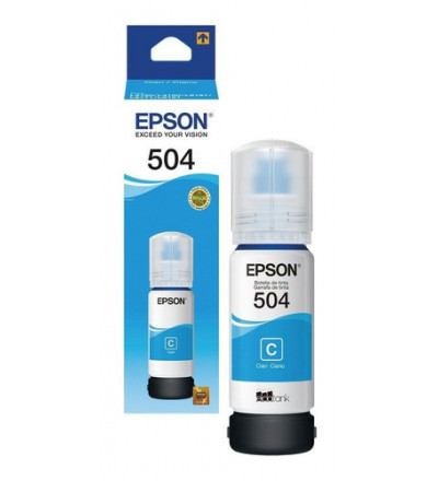 Botella Epson 504 Cyan Original L4150 L4160 L6161