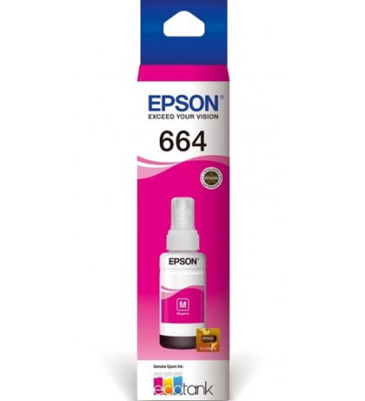 Botella Epson T664 Magenta Original L210 L355 L365 L380 L395 664 Orig