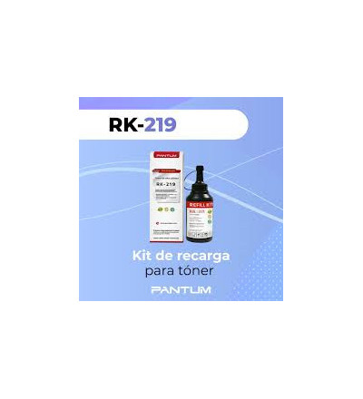 Toner Kit De Recarga Pantum 219 P2509 m6559 Negro 80gr + 1 Chip