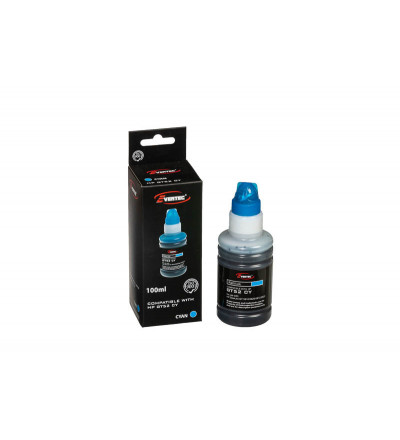 Botella Tinta Compatible HP GT52 Cyan
