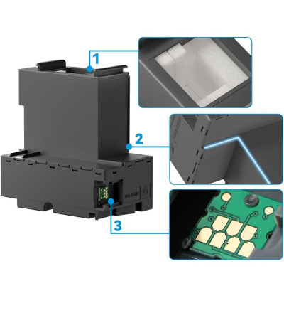 CAJA KIT DE MANTENIMIENTO MARCA BBOX PARA EPSON T04D1