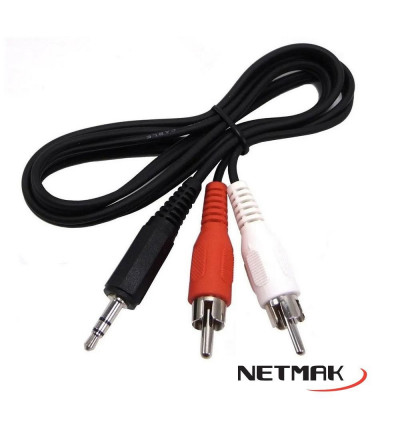 Cable Audio 3.5mm A Rca X2 Nm-c26