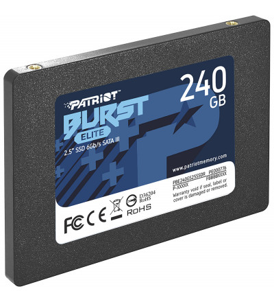 DISCO SSD 240GB PATRIOT BURST 2.5 PBE240GS25SSDR