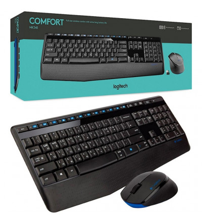 Teclado y mouse inalambrico logitech mk345