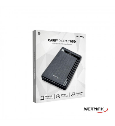Carry Disk Caja Externo Disco Rigido 2.5 Externo 3.0 + Cable P/ Sata NM-CASE-3