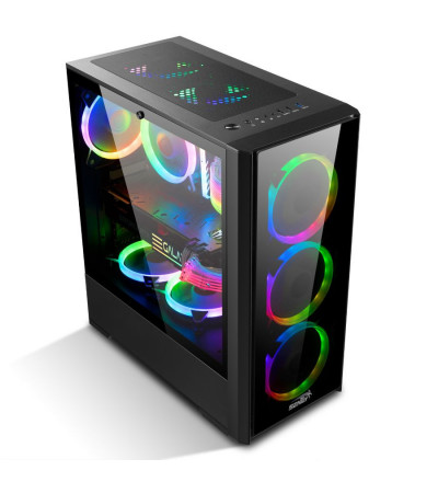 Gabinete Sentey T20 Fte llat Vidrio Tpdo 4 Fan Rgb