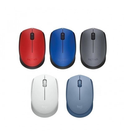 Mouse inalambrico logitech m170 negro, blanco, rojo, azul o rosa