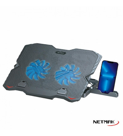 Base Notebook Doble Cooler Gamer Nm-n134 Netmak