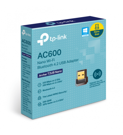 Adaptador Usb Wifi Y Bluetooth Nano Tp-link Ac600 Dualband (6686)