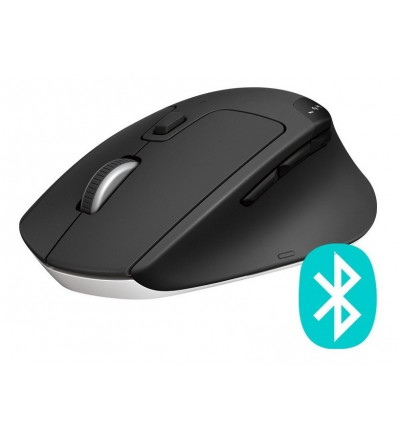 Mouse Triathlon M720 Inalámbrico Multidispositivo Bluetooth Logitech Color Negro