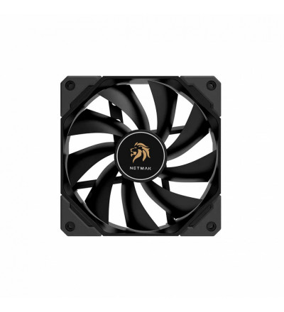 Cooler 12 Cm 12 Volts Led Negro Netmak Nm-12025