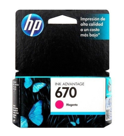 Cart hp 670 magenta deskjet ink advantage 3525
